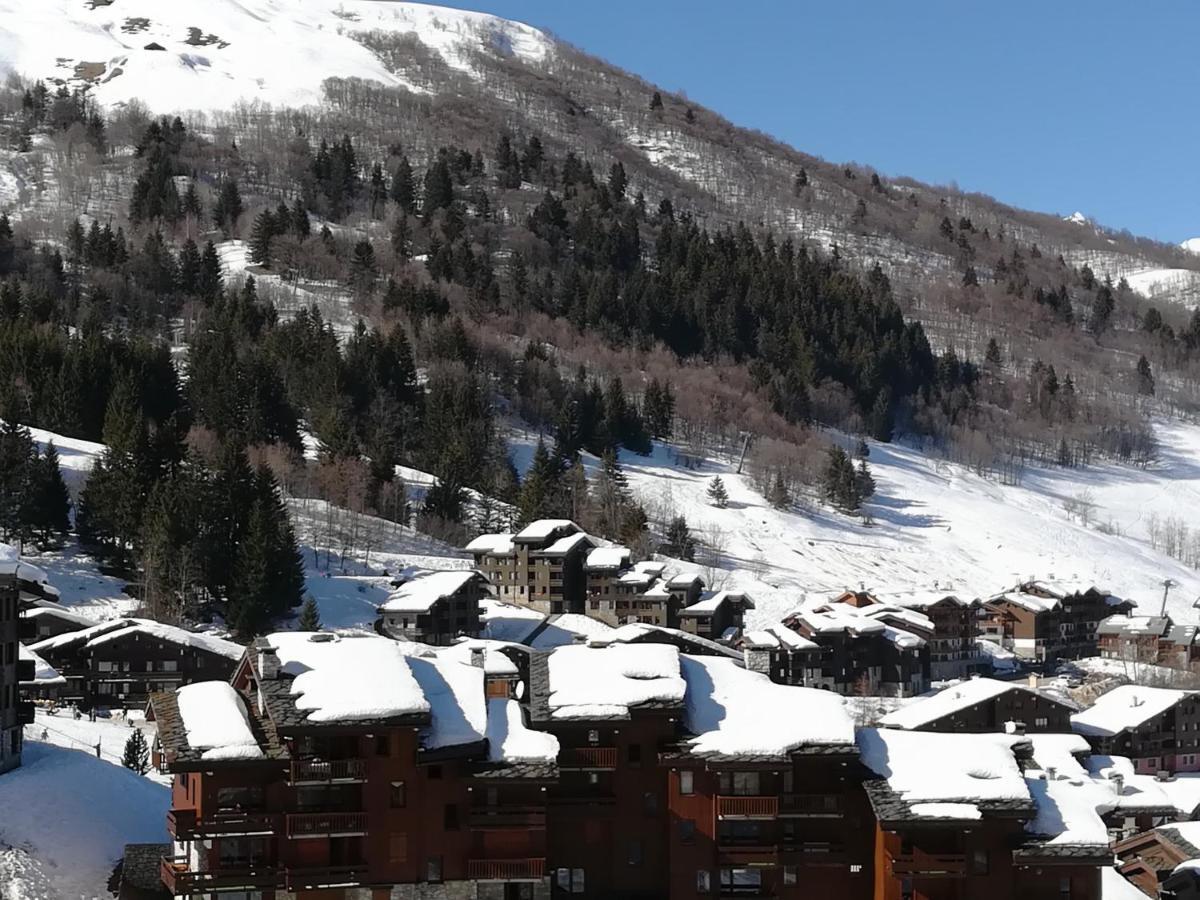 Valmorel Studio Skis Aux Pieds Exteriör bild